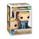 Leslie the Riveter #1146 Funko Pop in box featuring Parks and Recreation TV packaging