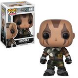 Lincoln #443 The 100 Funko Pop shown in-box and out-of-box, front view