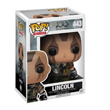 Lincoln #443 The 100 Funko Pop displayed inside the box, front view