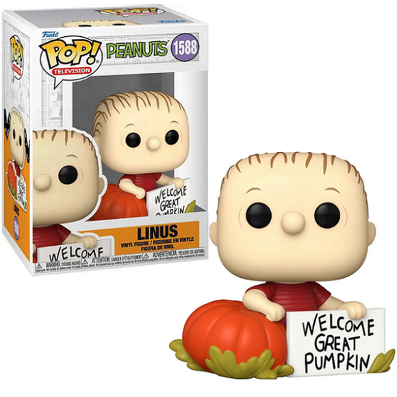 Linus #1588 Great Pumpkin Funko Pop in box and out of box