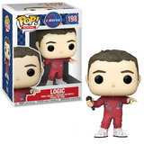 Logic #198 Funko Pop Rocks vinyl figure holding a microphone wearing a red jumpsuit from the Logic music collection