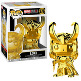 Loki #376 Marvel Studios The First Ten Years Gold Chrome Funko Pop figure in box and out of box