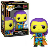 Loki #242 Thor Ragnarok Funko Pop Black Light Funko Exclusive in box and out of box