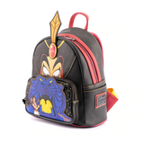 Loungefly Jafar Aladdin mini backpack Disney villains cosplay design Cave of Wonders sidet view
