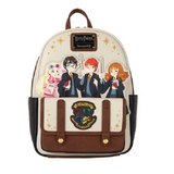 Front view of Loungefly Harry Potter Spring Flap Pocket Mini-Backpack