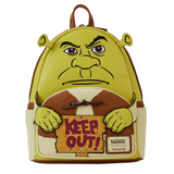 Shrek Keep Out Loungefly mini backpack cosplay design ogre character front view