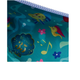 Ariel Life Is The Bubbles Loungefly wristlet wallet with strap inside liner