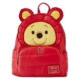 Loungefly Winnie the Pooh Puffer Jacket Cosplay Mini-Backpack front view