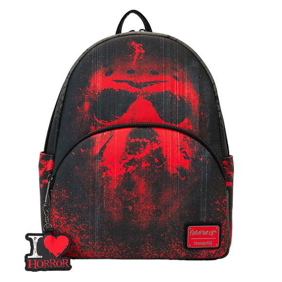 Loungelfy Friday The 13th I Heart Horror Mini-Backpack