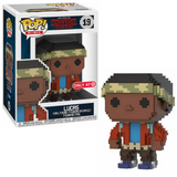 Lucas #19 Stranger Things 8-Bit Funko Pop! figure in box and out of box