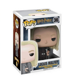 Lucius Malfoy Funko Pop #36 displayed inside the original Funko Pop box