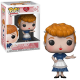 Lucy #654 I Love Lucy Funko Pop shown in-box and out-of-box, front view