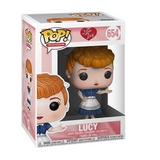 Lucy #654 I Love Lucy Funko Pop displayed inside the box, front view