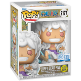 Luffy Gear Five #2177 One Piece Deluxe Funko Pop GITD GameStop Exclusive figure in box