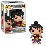 Luffytaro #921 One Piece Funko Pop! Metallic Hot Topic Exclusive figure in box and out of box
