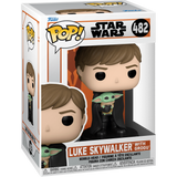 Luke Skywalker holding Grogu #482 Mandalorian Funko Pop