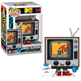 MTV Logo #236 Funko Pop Ad Icon 90’s Capsule Series shown in and out of the box.