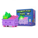 Magical 8-Bit Dumpster Fire Vinyl Figure in box and out of box
