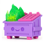Magical 8-Bit Dumpster Fire Vinyl Figure out of box