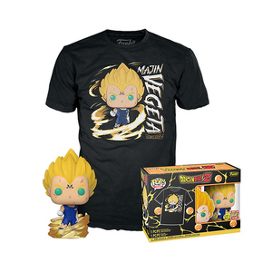 Majin Vegeta - Dragonball Z Funko Pop! & Tee  [Gitd Size-L]