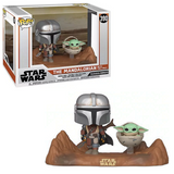 Mandalorian with Child #390 Star Wars Funko Pop! Deluxe in and out of box