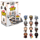 Mandalorian Funko Bitty Pop Single Random shown in and out of the box.