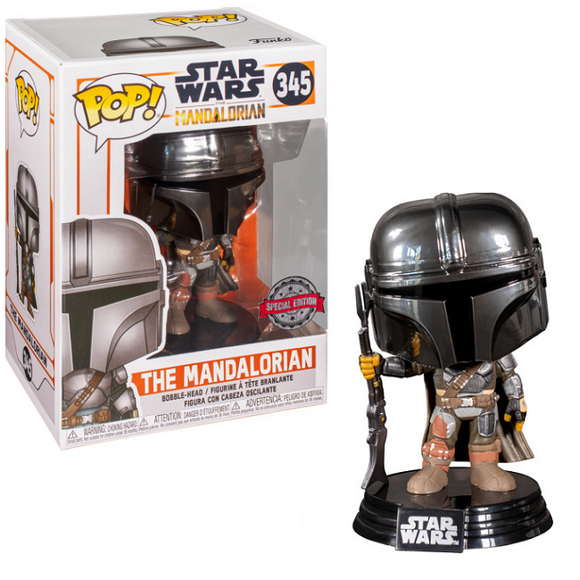 Mandalorian #345 - The Mandalorian Funko Pop! [Chrome Special Edition]