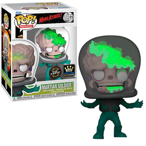 Martian Soldier #1877 - Mars Attacks Funko Pop! Movies [Gitd Chase Specialty Series]