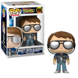 Marty with Glasses #958 Back to the Future Funko Pop figure in box and out of box