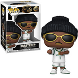 Master P #386 No Limit Funko Pop Music figure in box and out of box with basketball outfit and gold shades