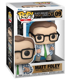 Matt Foley #09 Funko Pop from Saturday Night Live 50th displayed in box