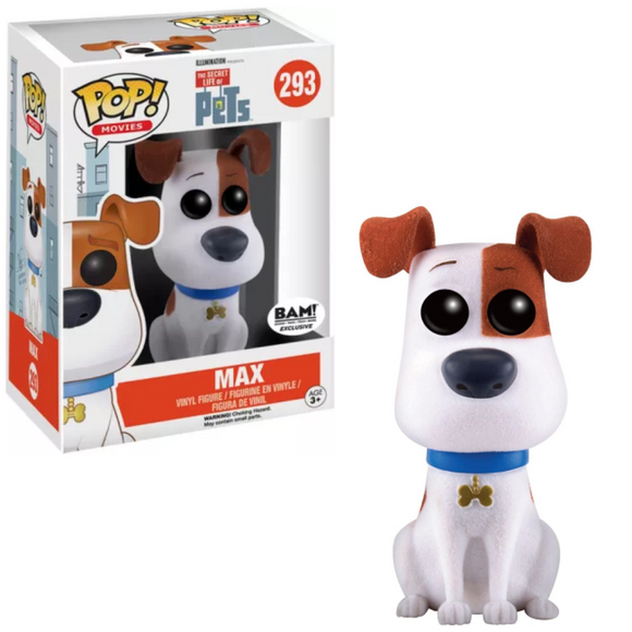 Max #293 - The Secret Life of Pets Funko Pop! [Flocked Bam! Exclusive]
