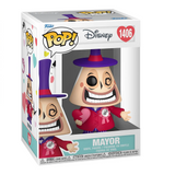 Mayor #1406 Funko Pop! displayed inside the box, front view