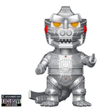 Mechagodzilla Funko Pop #1564 EE Exclusive displayed out of the box showing full character details