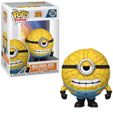 Mega Minion Jerry #1555 Despicable Me 4 Funko Pop figure shown in and out of box