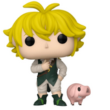 Meliodas With Hawk #1497 Seven Deadly Sins Funko Pop figure shown out of the box, front view