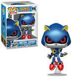 Metal Sonic #916 Sonic The Hedgehog Funko Pop Games shown in-box and out-of-box, front view