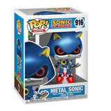 Metal Sonic #916 Sonic The Hedgehog Funko Pop Games displayed in box, front view
