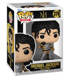 Michael Jackson #376 Funko Pop displayed inside the box, front view