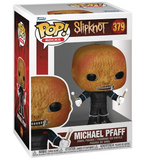 Michael Pfaff #379 Slipknot Funko Pop displayed inside the box, front view