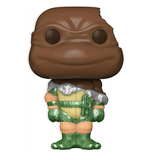 Michelangelo #1417 Funko Pop! displayed inside the box, front view