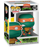 Michelangelo #1557 Teenage Mutant Ninja Turtles Funko Pop! TV figure inside display box.
