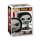 Mick #299 Slipknot Funko Pop displayed inside the box, front view