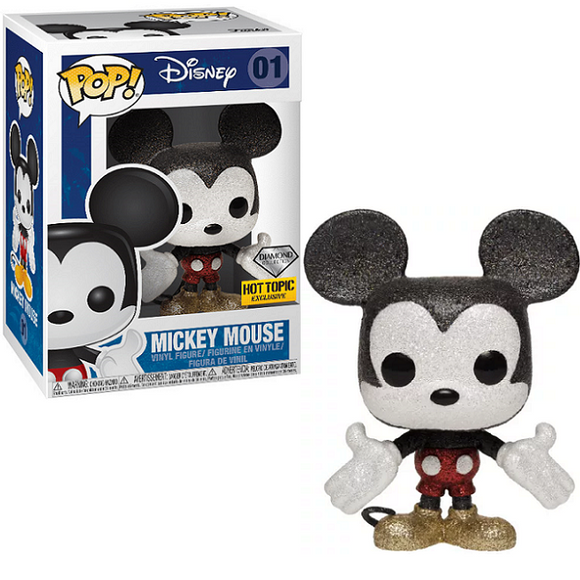 Mickey Mouse #01 - Disney Funko Pop! [Diamond Hot Topic Exclusive]