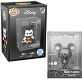 Mickey Mouse #07 Disney Funko Pop Die-Cast Chase Funko Exclusive in box and out of box