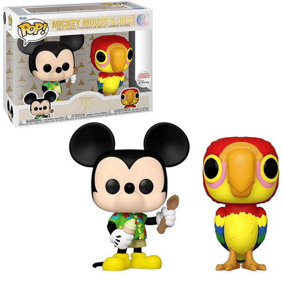 Mickey Mouse & Jose - Disney World 50th Funko Pop! [Disney Exclusive]