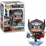 Mighty Thor #1046 Marvel Thor Funko Pop GITD Pop in a Box exclusive figure in box and out of box