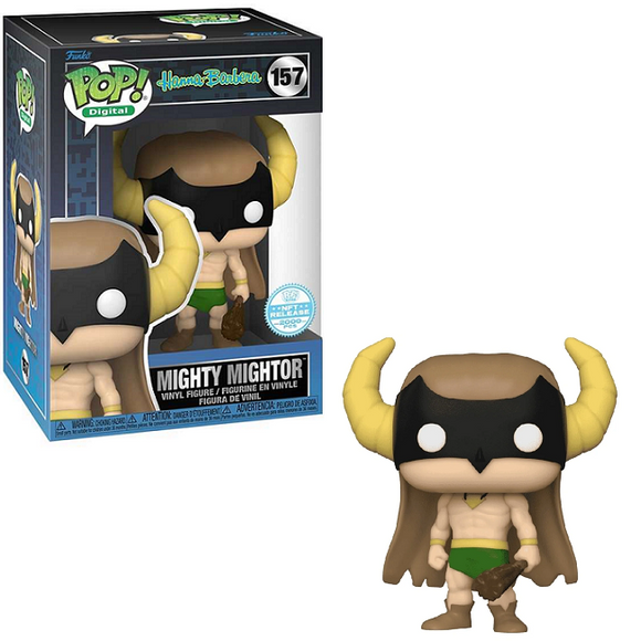 Mighty Mightor #157 Hanna-Barbera Funko Pop Digital Release LE 2000 in and out of box view