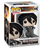 Mikasa Ackermann #1446 Attack on Titan Funko Pop Animation figure in original box front view
