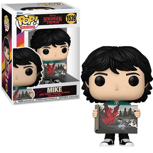 Mike #1539 - Stranger Things Funko Pop! TV [With Will's Painting]